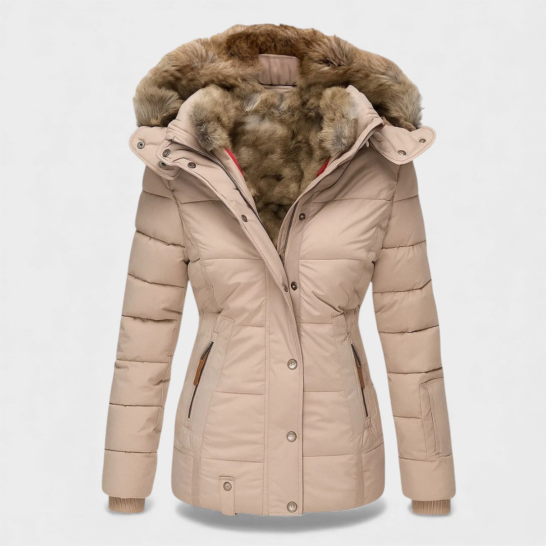 Alba™ | Winterjas met Bontvoering