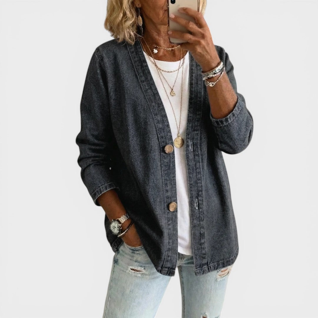 Clara™ | Stijlvolle Denim Jas
