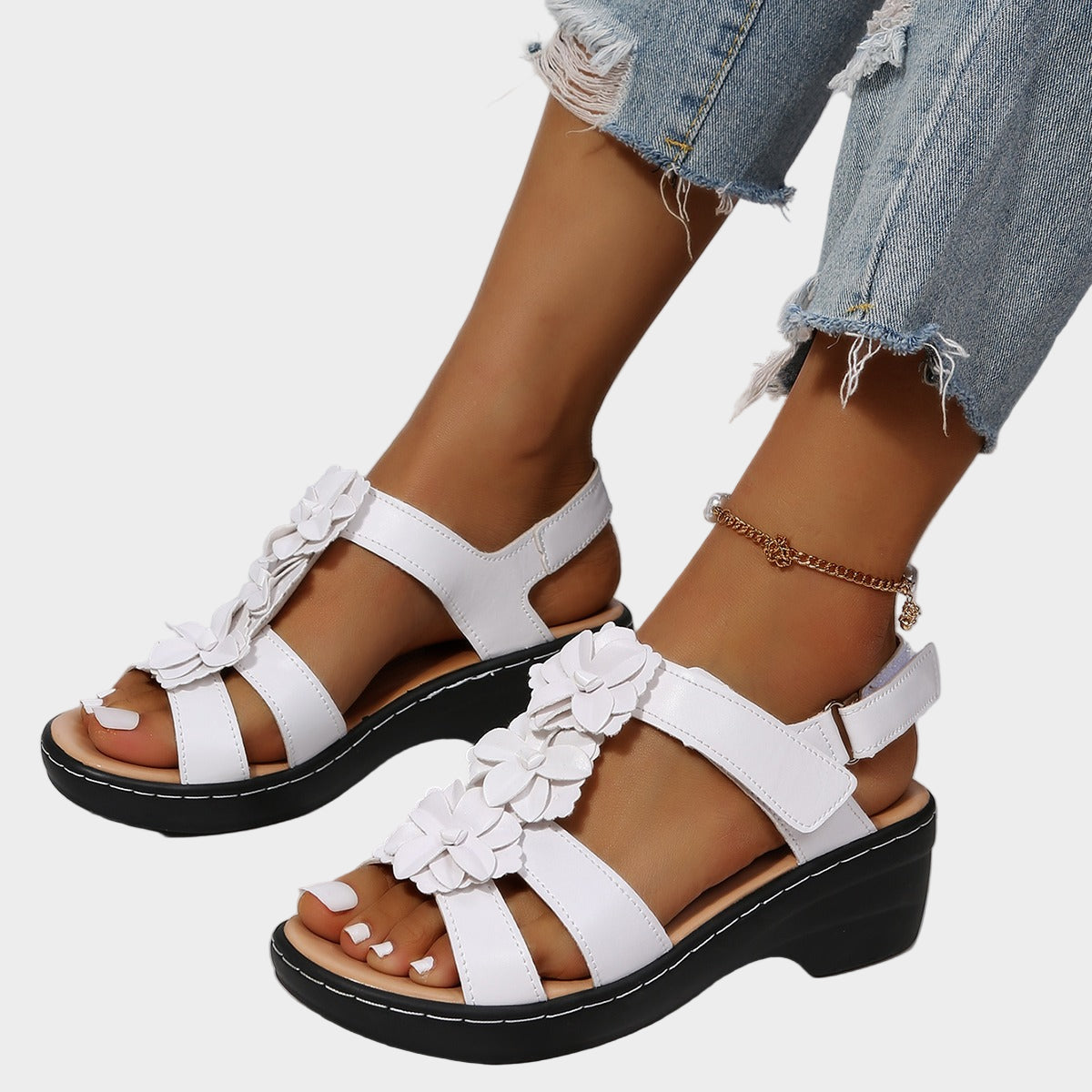 Geborduurde Sandalen – Orthopedisch