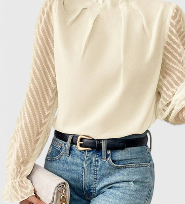 Helga Nautical Lange Mouw Blouse