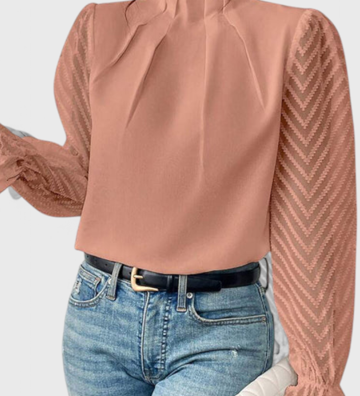 Helga Nautical Lange Mouw Blouse