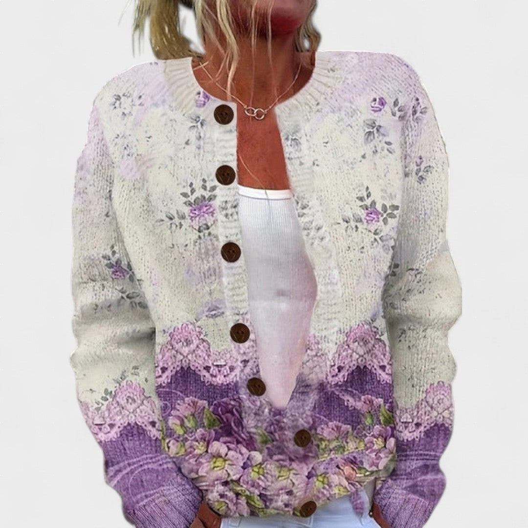 Clara™ | Elegante cardigan met bloemenontwerp
