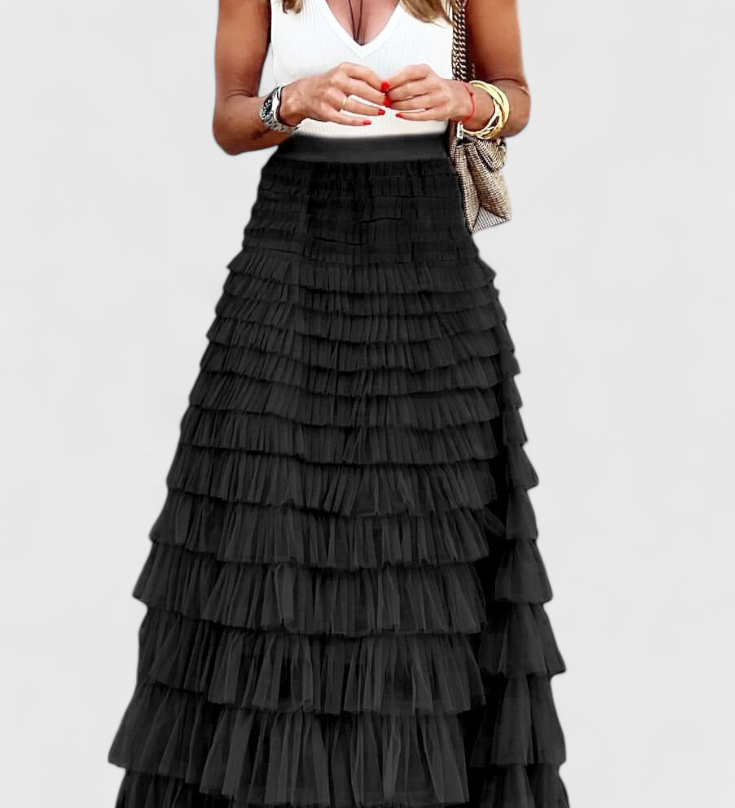Capucine Vintage Lange Tulle Rok