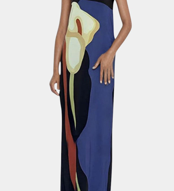 Laura Strapless Jurk met Bloemenprint