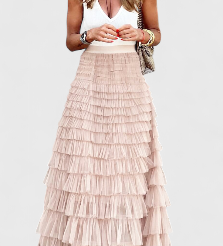Capucine Vintage Lange Tulle Rok