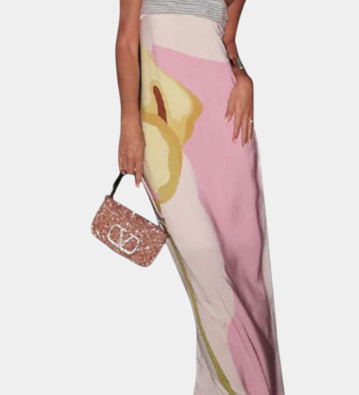 Laura Strapless Jurk met Bloemenprint