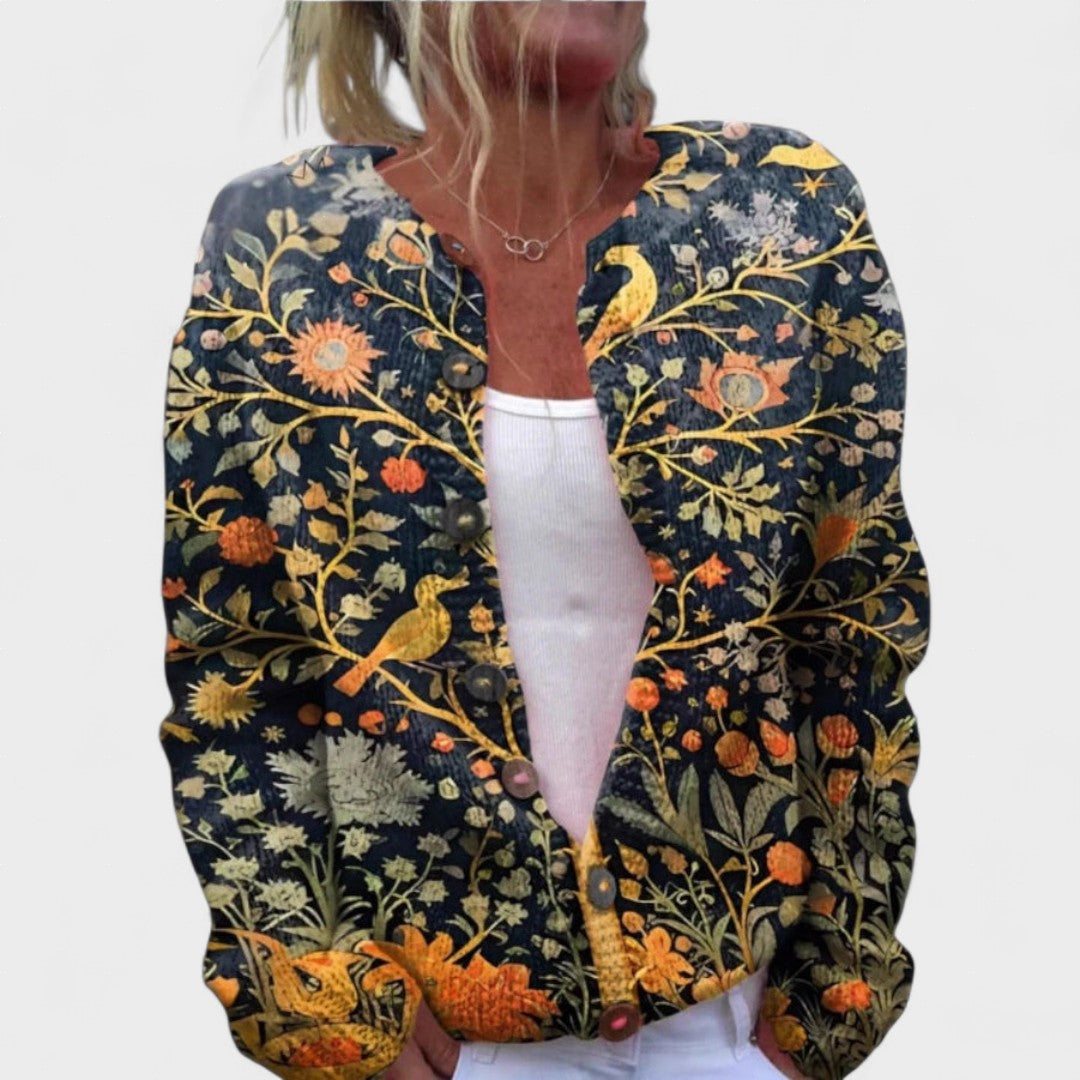 Clara™ | Elegante cardigan met bloemenontwerp