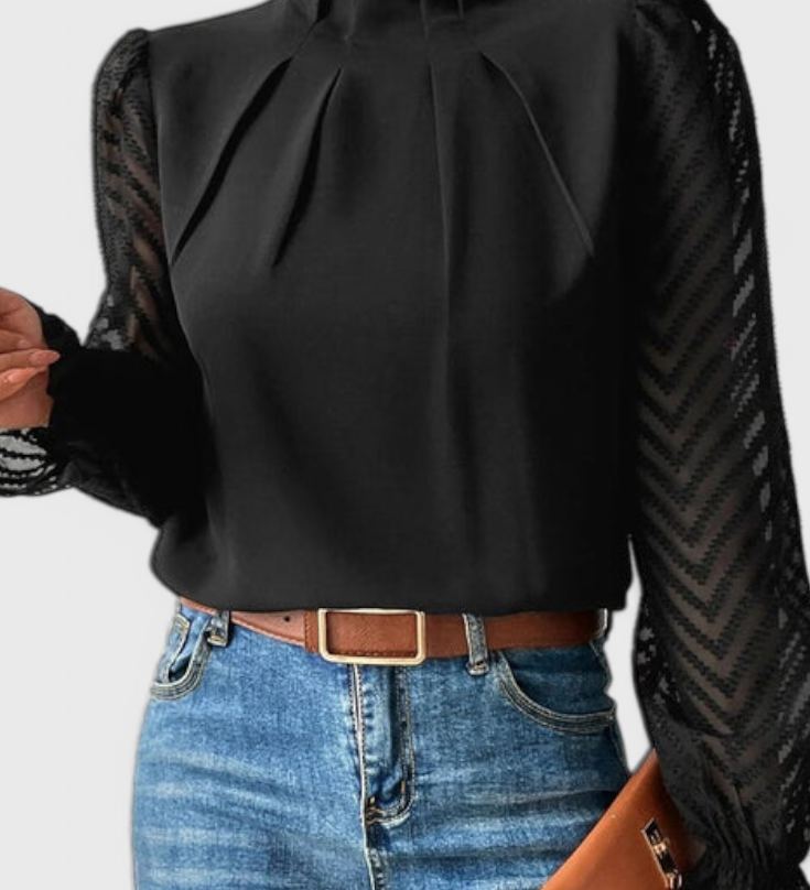 Helga Nautical Lange Mouw Blouse