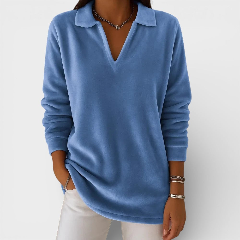Amelia™ | Zachte Jersey met V-hals