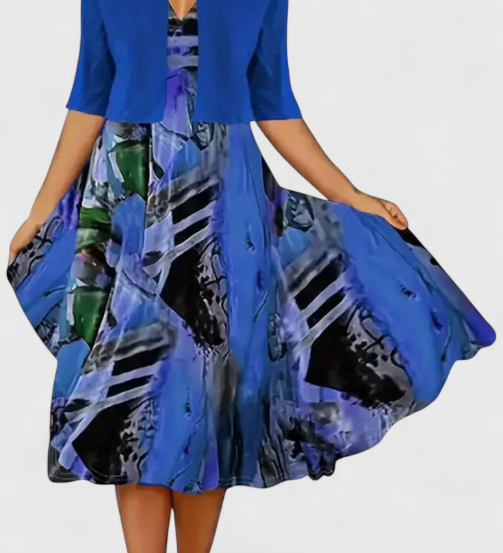 Blazer en Midi Jurk Set Ster
