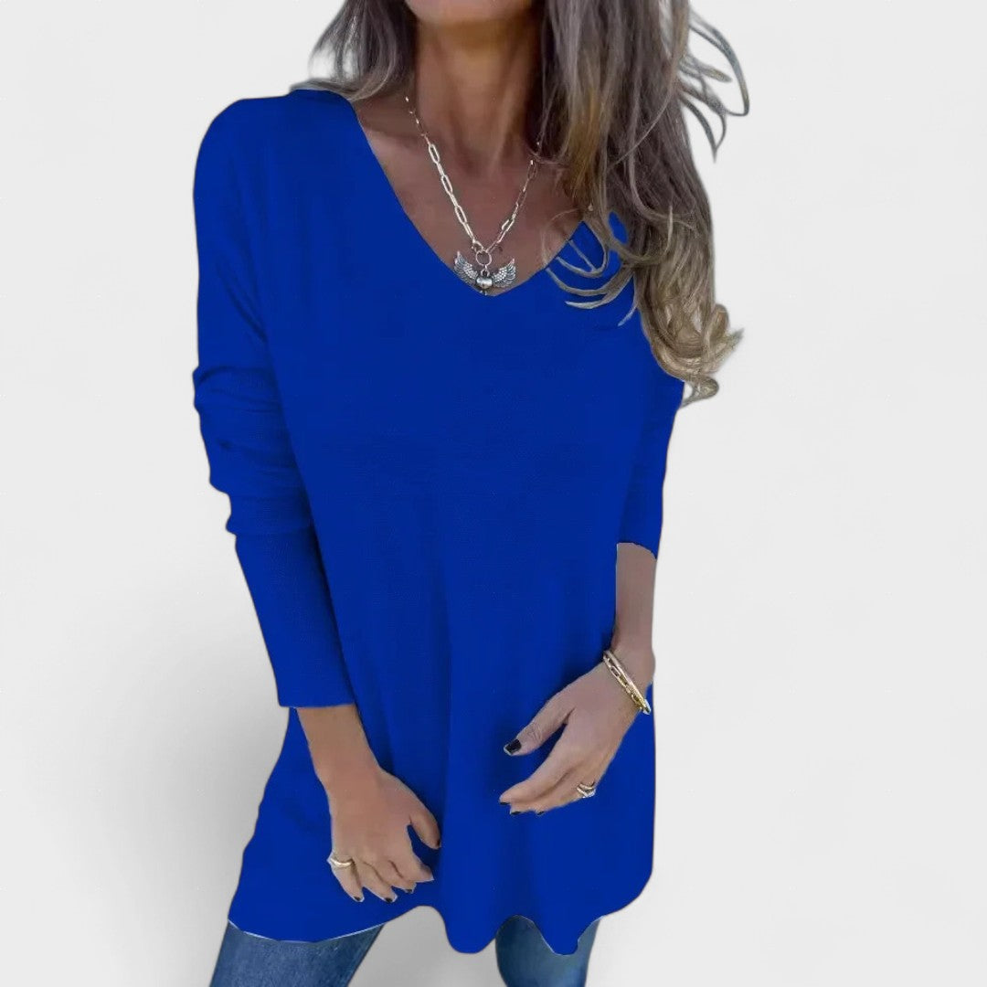 Juana™ | Relaxed Gebreide Tuniek met V-Hals