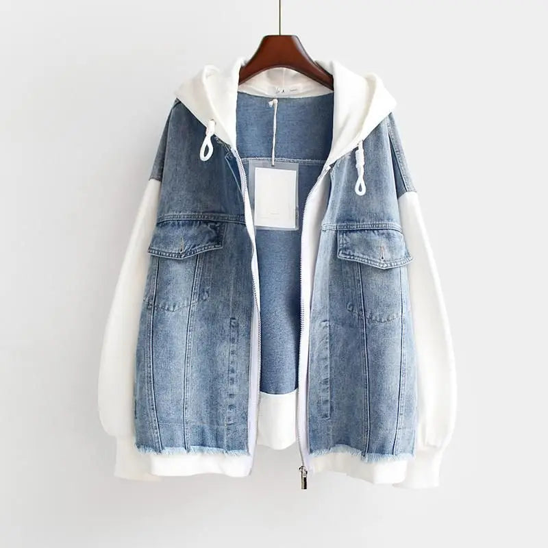 Aitana™ | Denim Jas met Kap