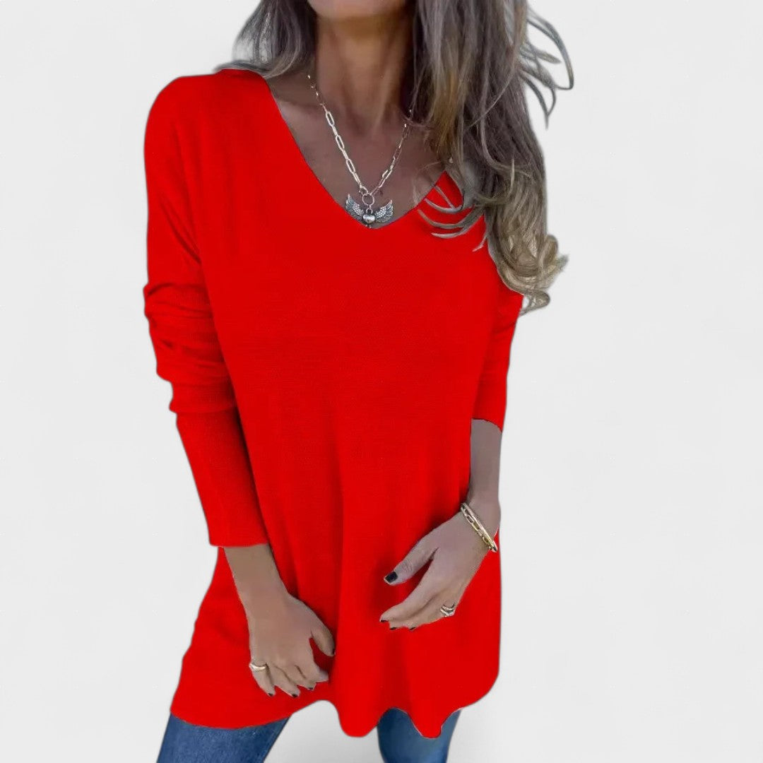 Juana™ | Relaxed Gebreide Tuniek met V-Hals