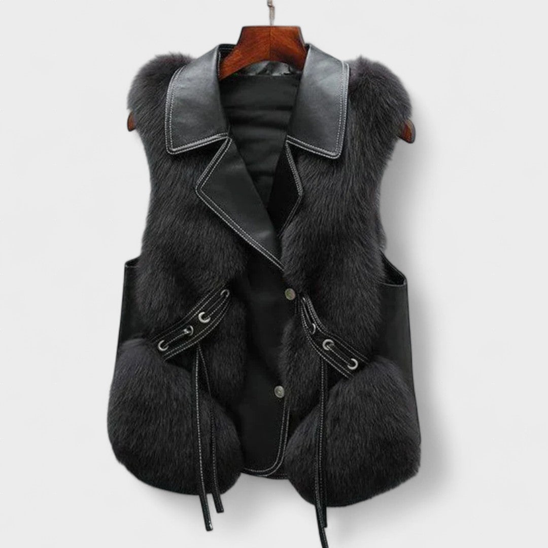 Milagros™ | Elegante Leren Gilet