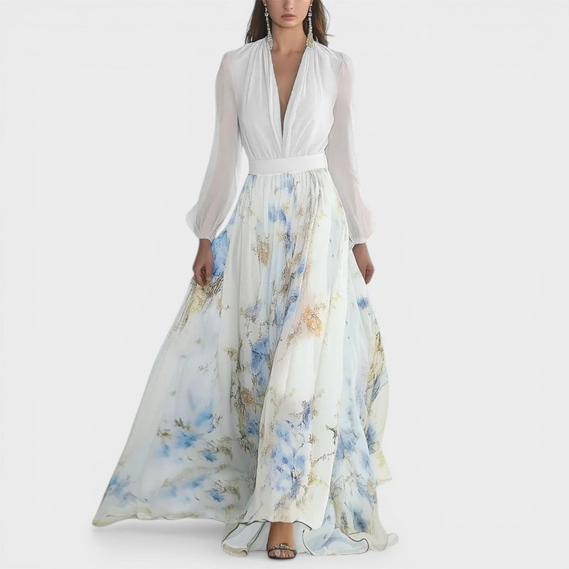 Valeria™ | Elegante Bloemen Maxi Jurk