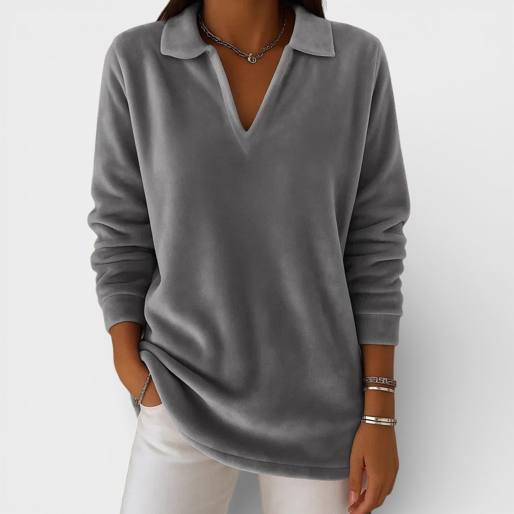 Amelia™ | Zachte Jersey met V-hals