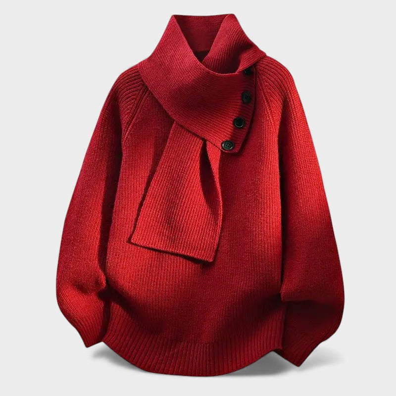 Cayetana™ | Elegante Wikkelnek Trui