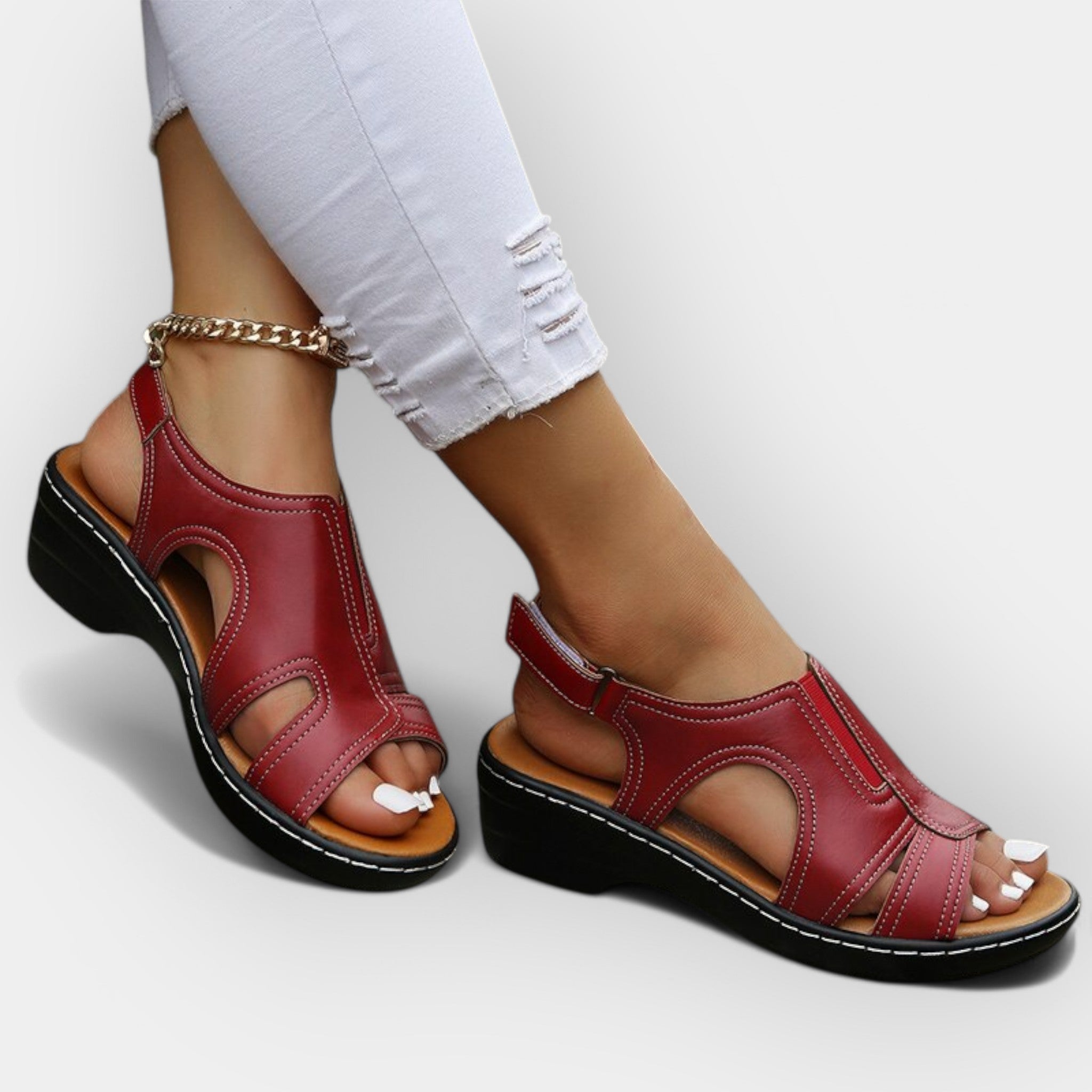 Stijlvolle Leren Sandalen