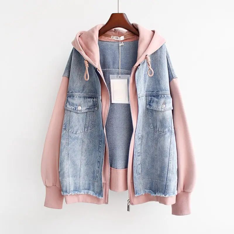 Aitana™ | Denim Jas met Kap