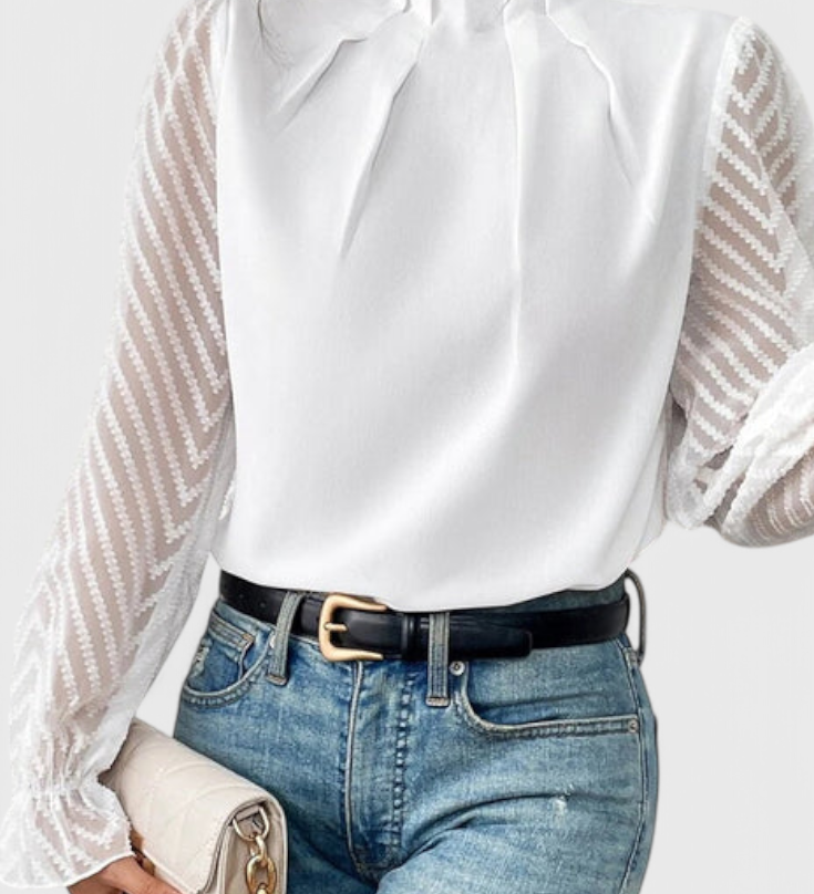 Helga Nautical Lange Mouw Blouse