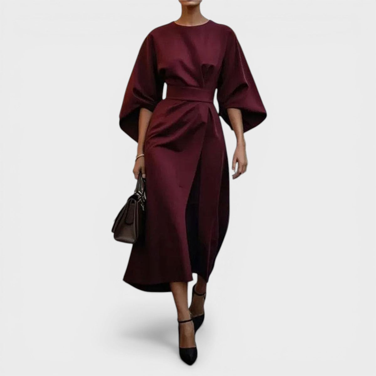 Elsa™ | Elegante Satijnen Maxi Jurk