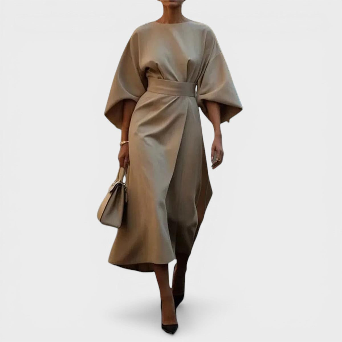 Elsa™ | Elegante Satijnen Maxi Jurk