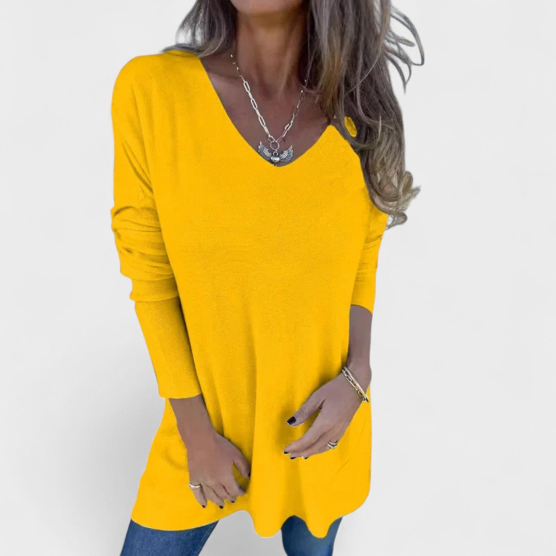 Juana™ | Relaxed Gebreide Tuniek met V-Hals
