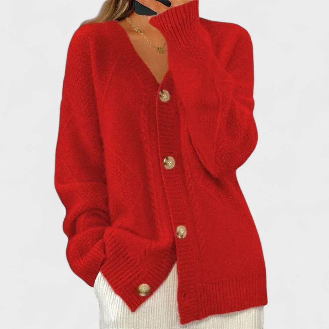 Claudia™ | Kabelgebreide Cardigan