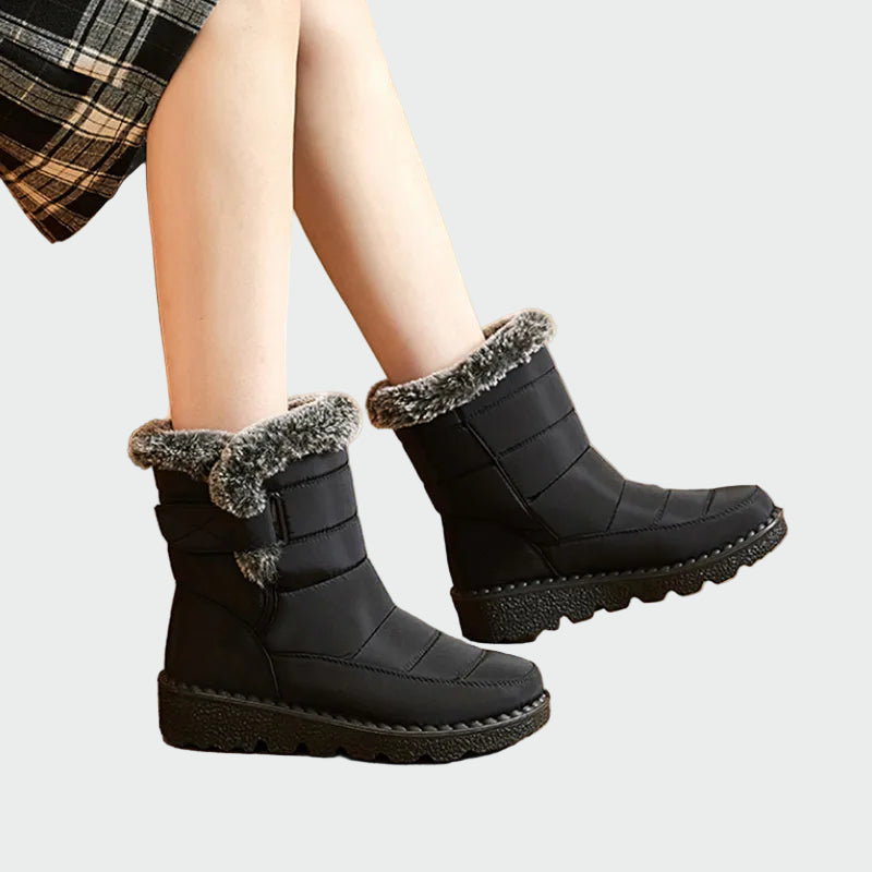 Jimena | Warme Boots met Marineblauwe Pluche Voering