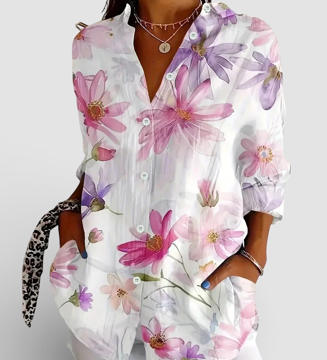 Nina™ | Kleurrijke Gedrukte Blouse