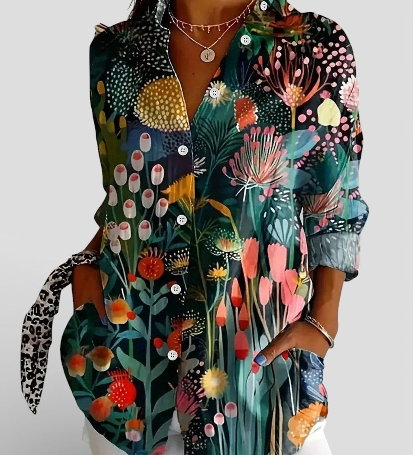 Nina™ | Kleurrijke Gedrukte Blouse