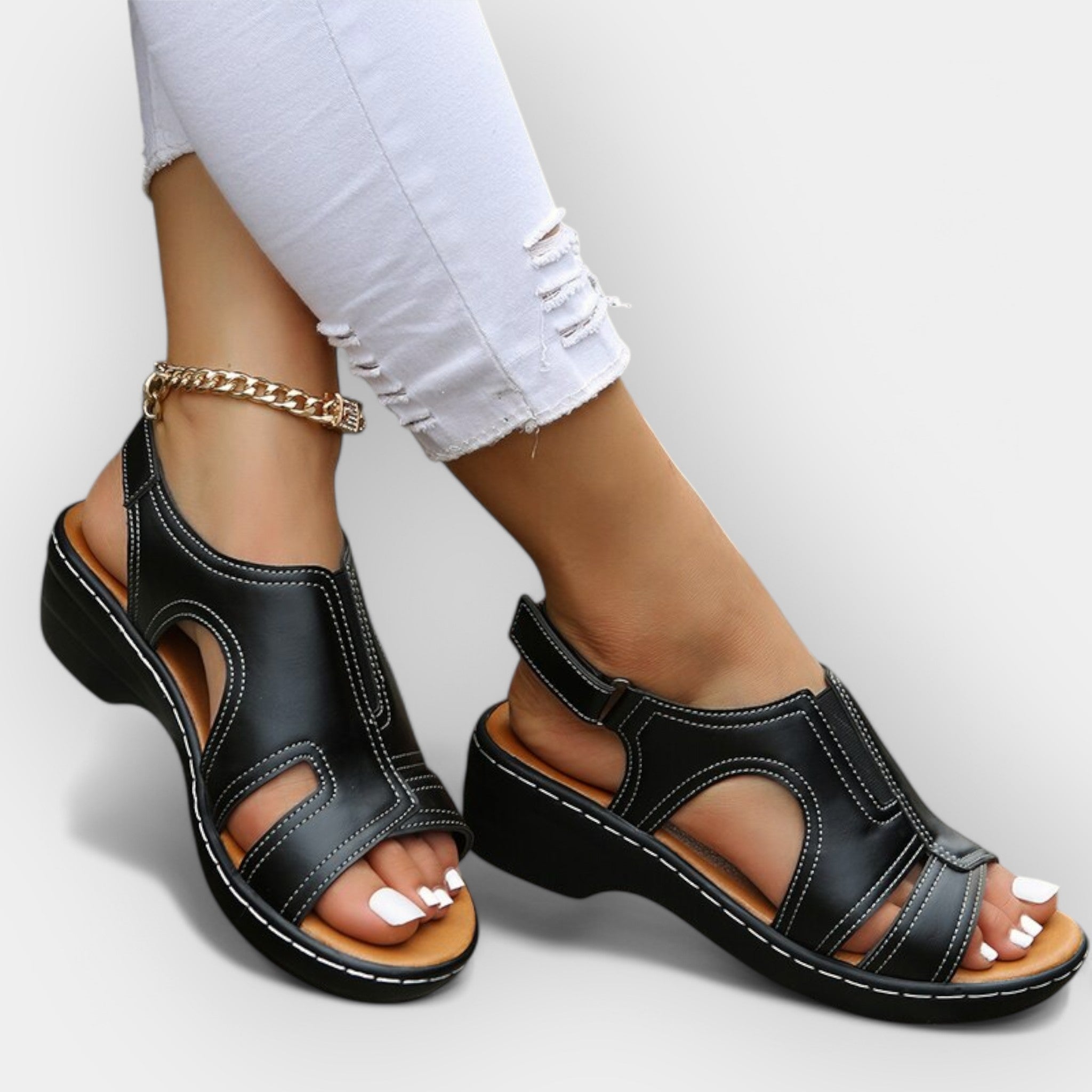 Stijlvolle Leren Sandalen