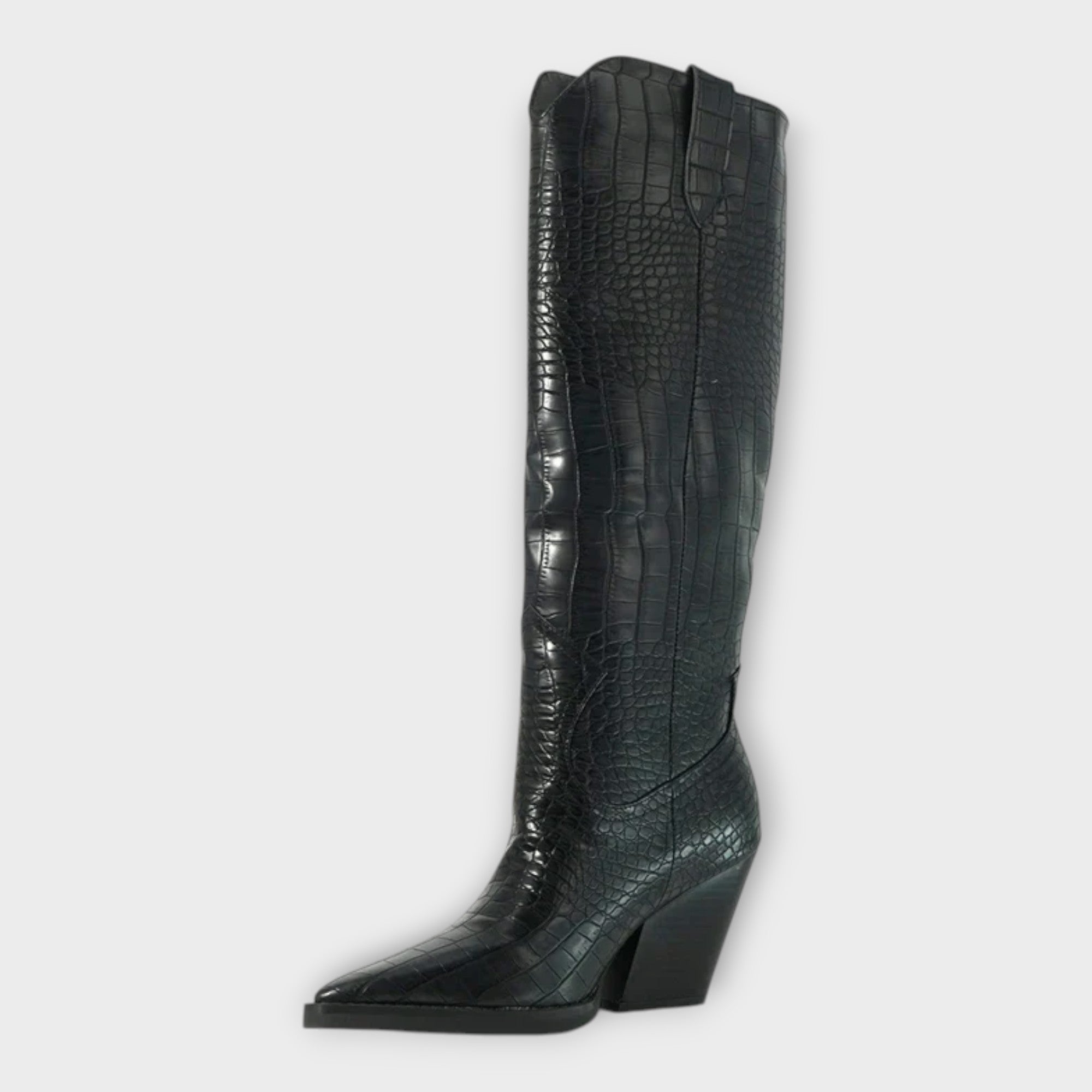 Camila | Croc Design Boots met Elegante Dagelijkse Hak