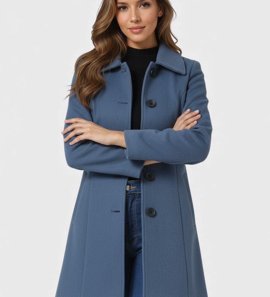 Raquel™ | Winter Trench met Eenvoudige Knopen