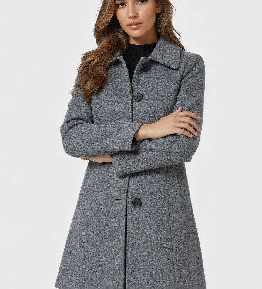 Raquel™ | Winter Trench met Eenvoudige Knopen