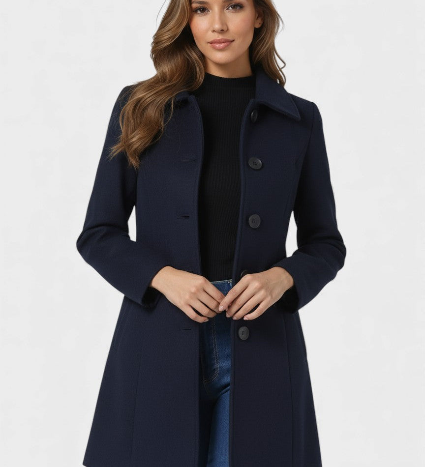 Raquel™ | Winter Trench met Eenvoudige Knopen
