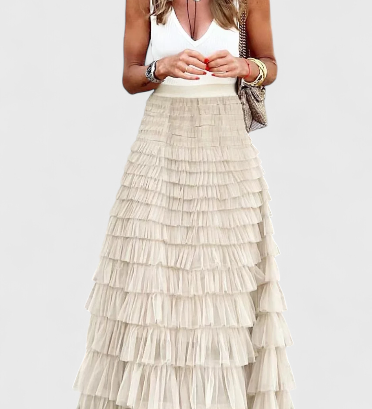 Capucine Vintage Lange Tulle Rok