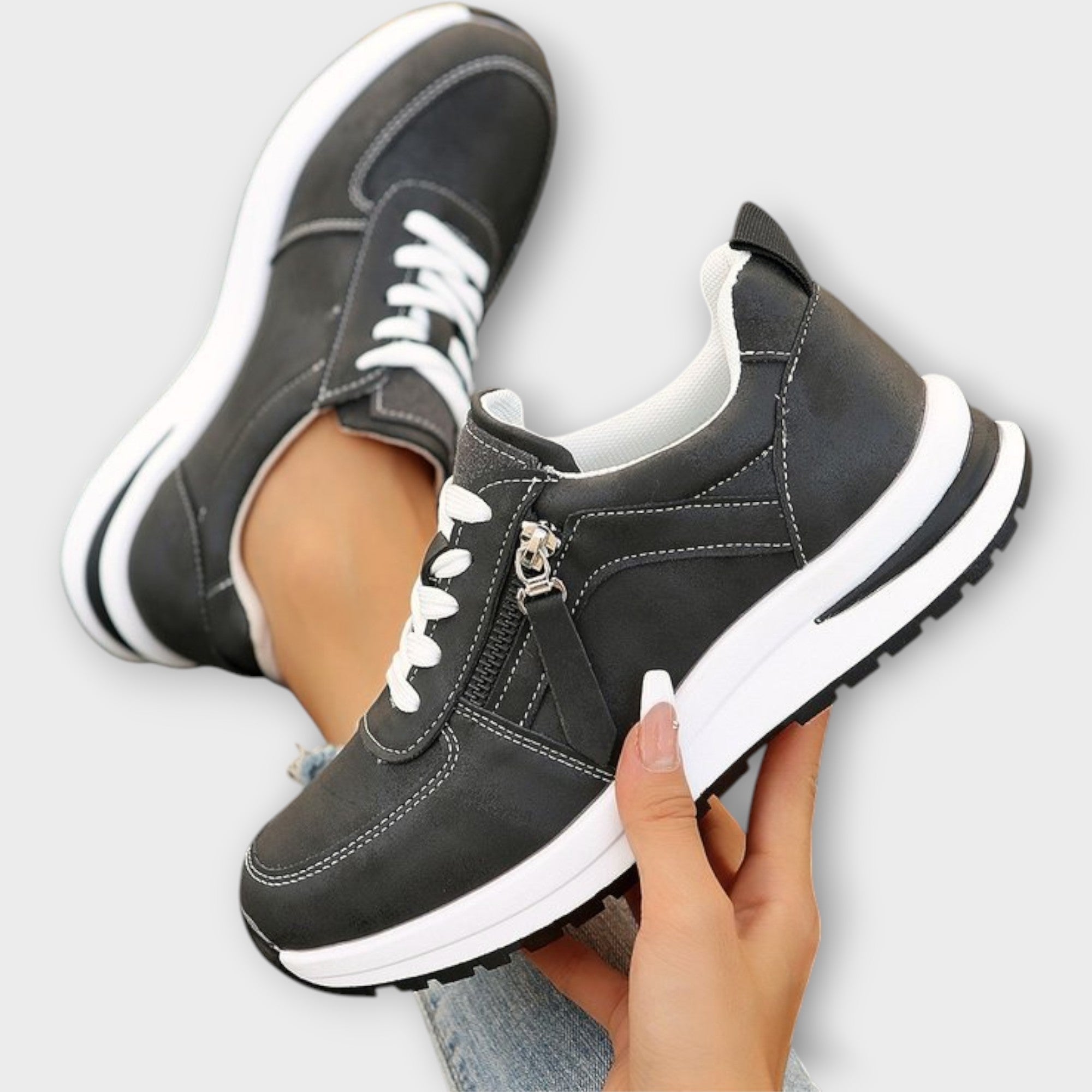 Sportieve Sneakers met Comfort en Stijl, Ongeacht het Weer