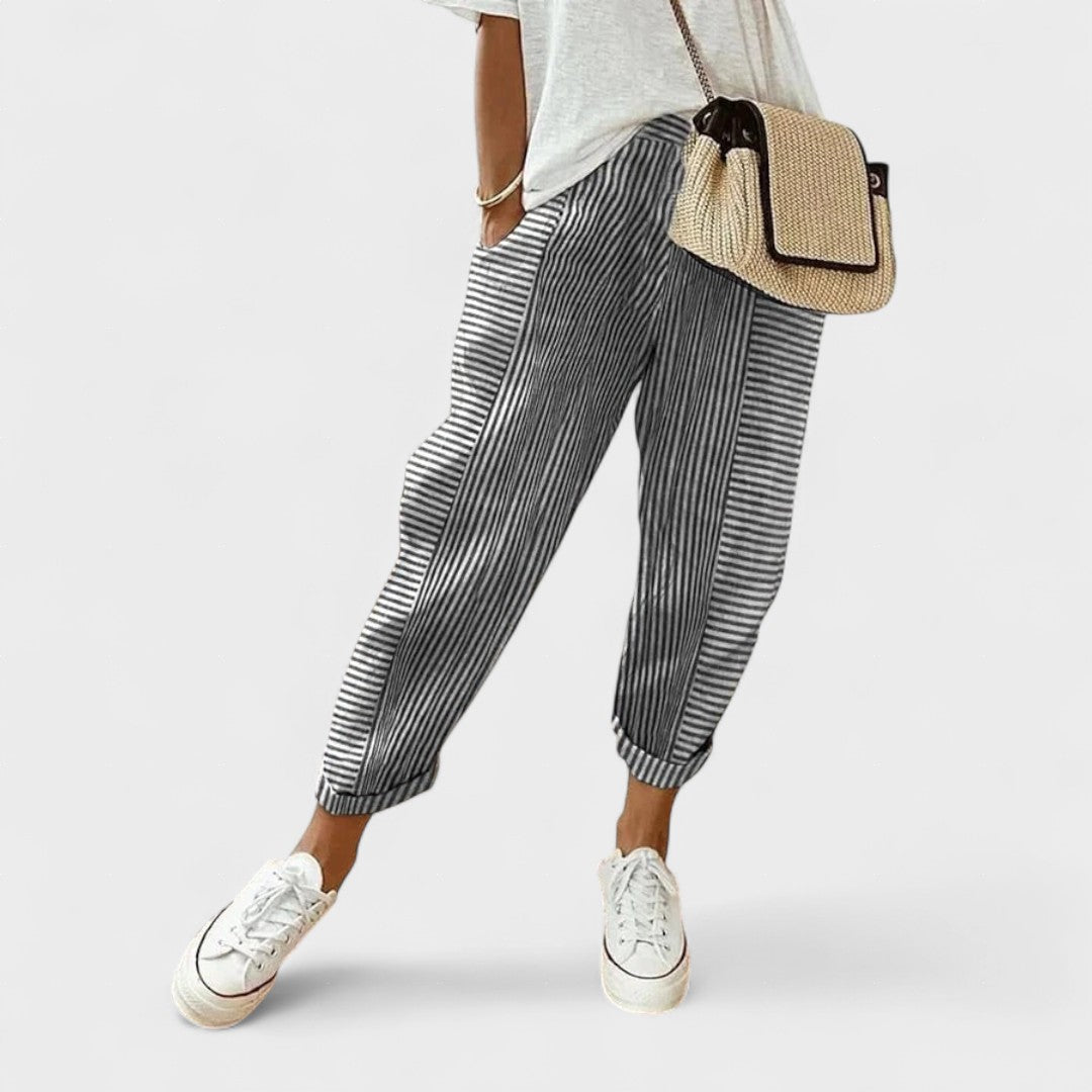 Lucía™ | Stijlvolle Gestreepte Broek