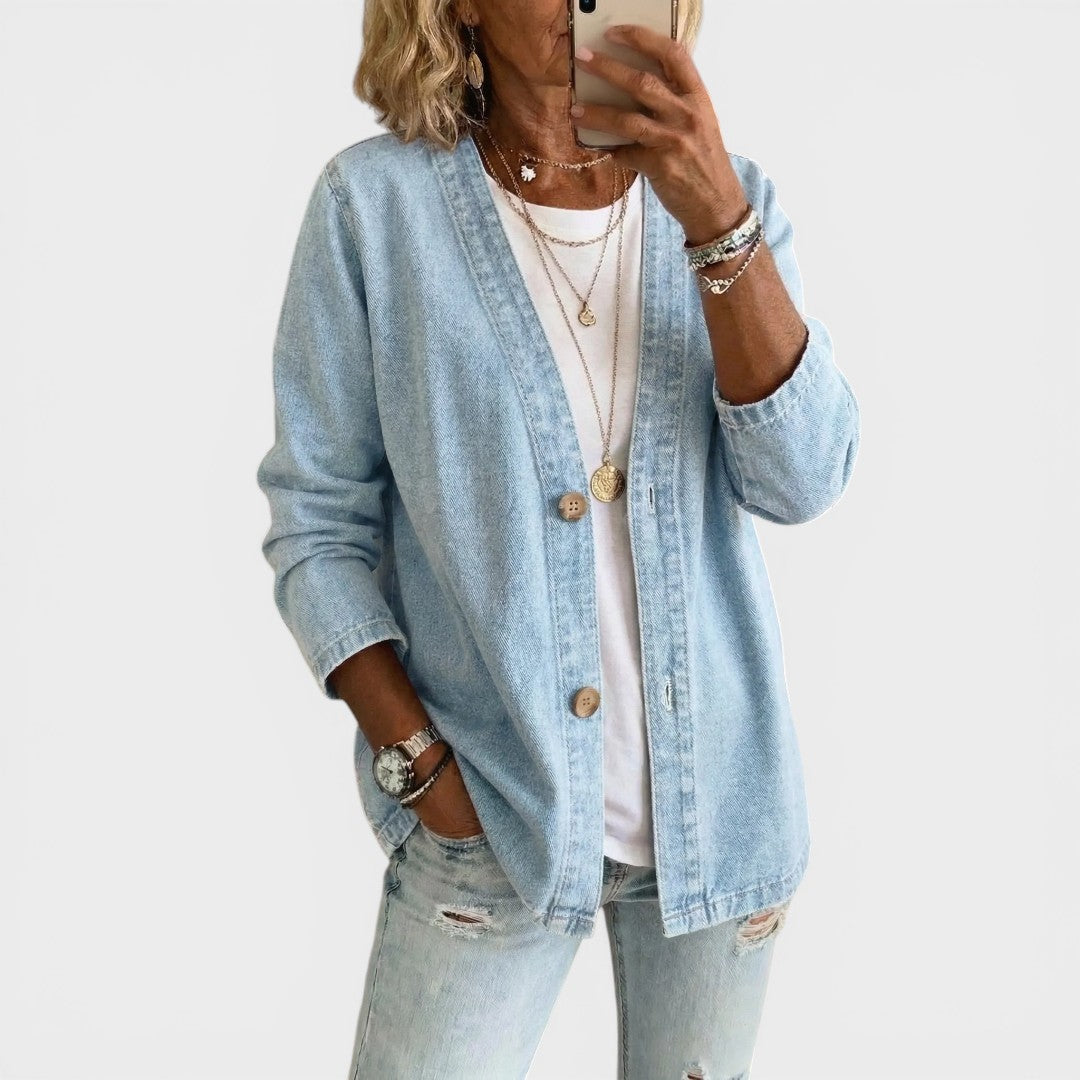 Clara™ | Stijlvolle Denim Jas