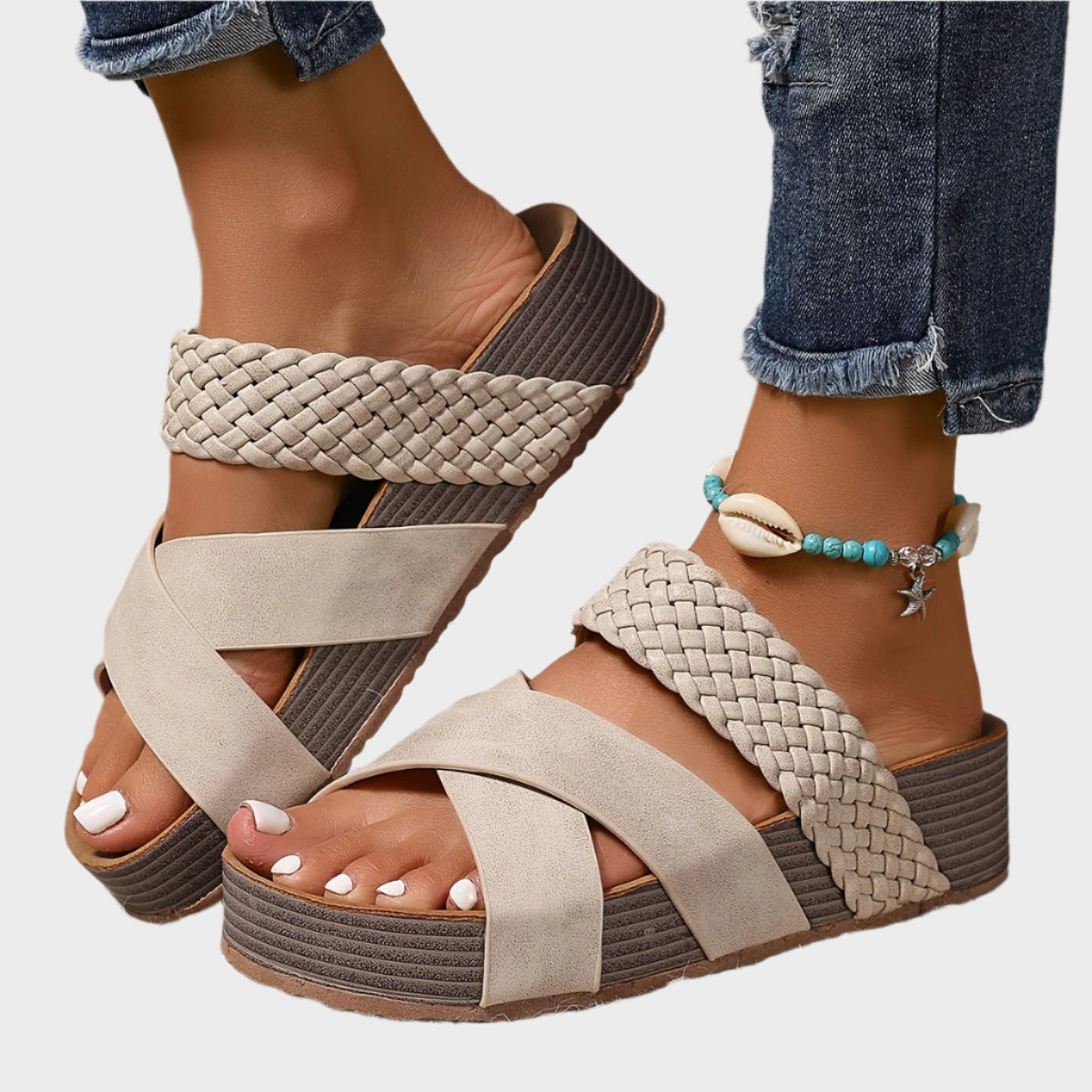 Orthopedische Platform Sandalen met Stijl