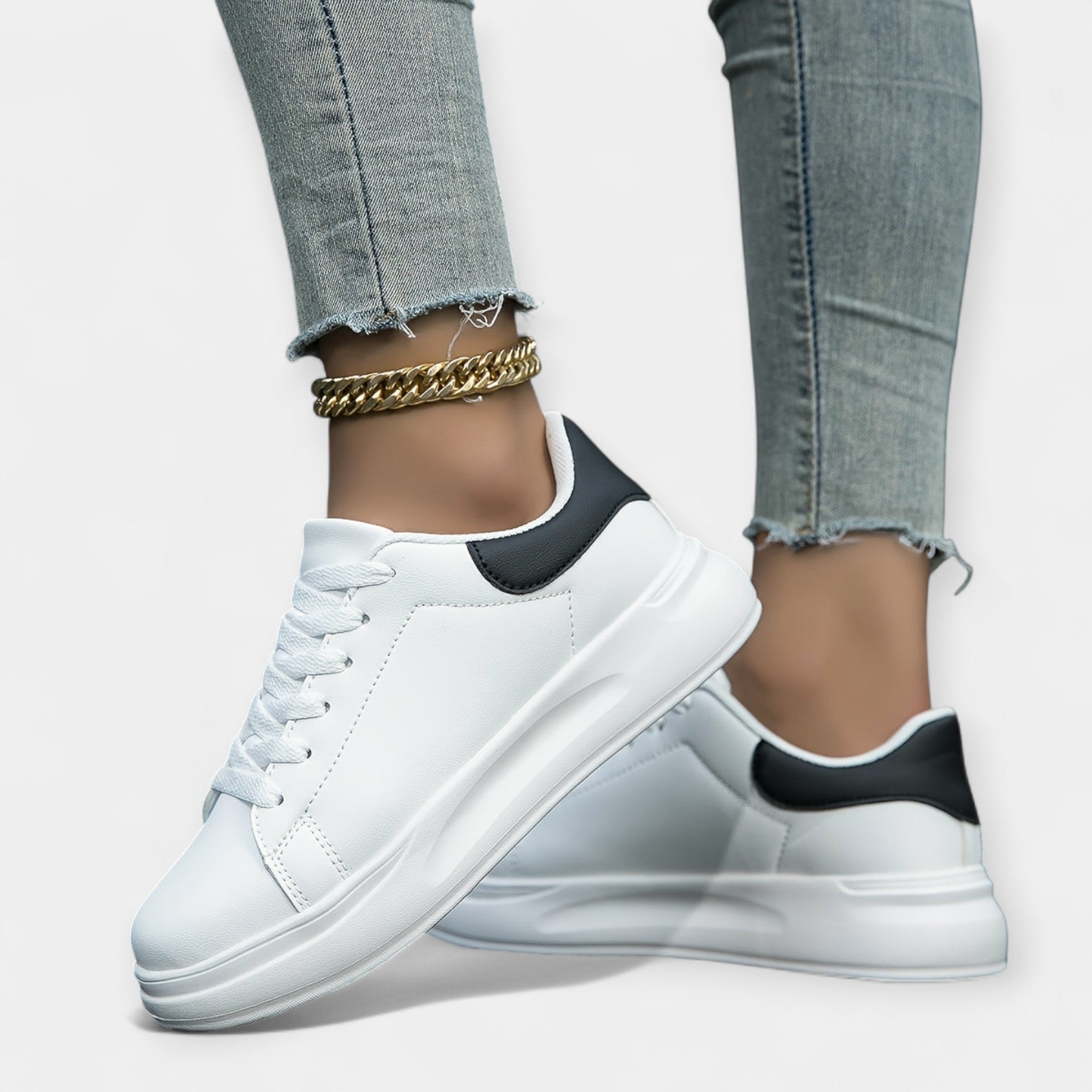 Witte Leren Sportschoenen