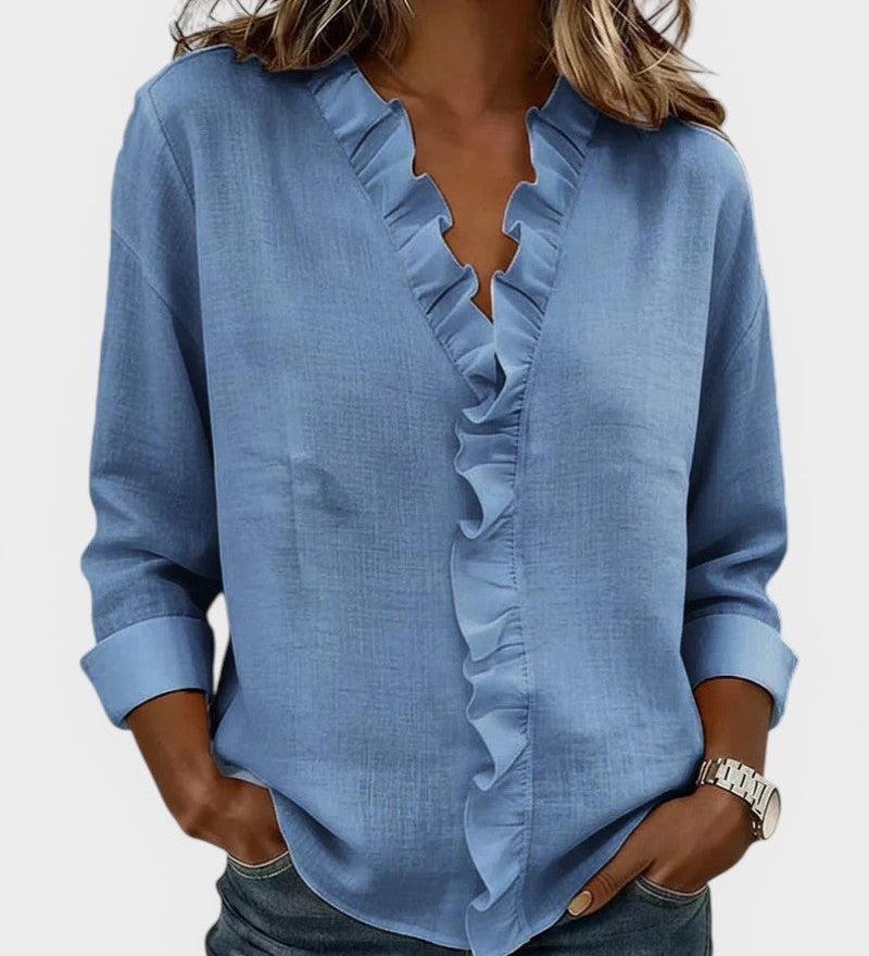 Jimena™ | Elegante en Lichtgewicht Rimpelblouse