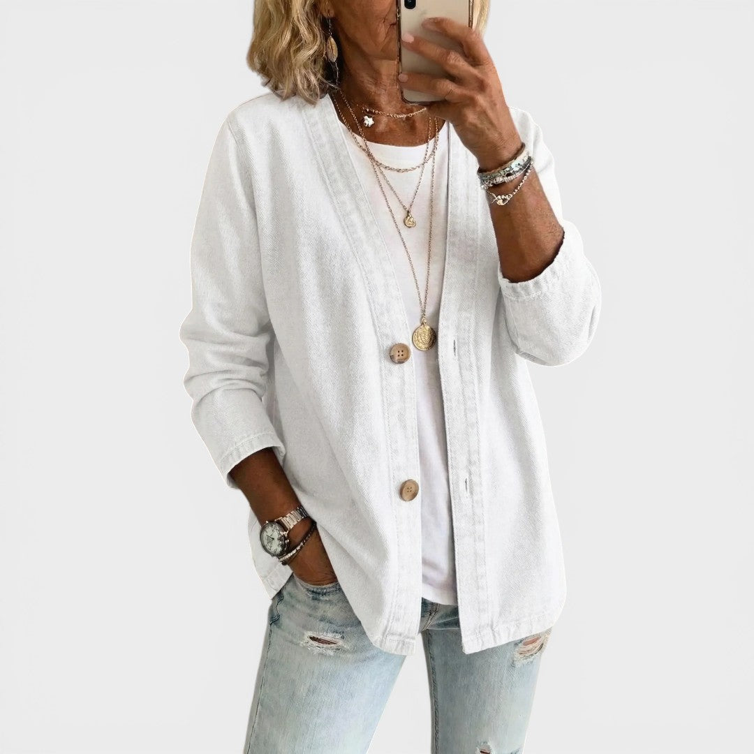 Clara™ | Stijlvolle Denim Jas