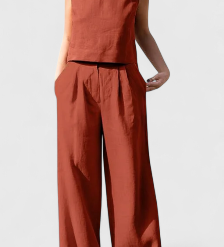 Yvanne Vintage Zomer Mouwloze Set