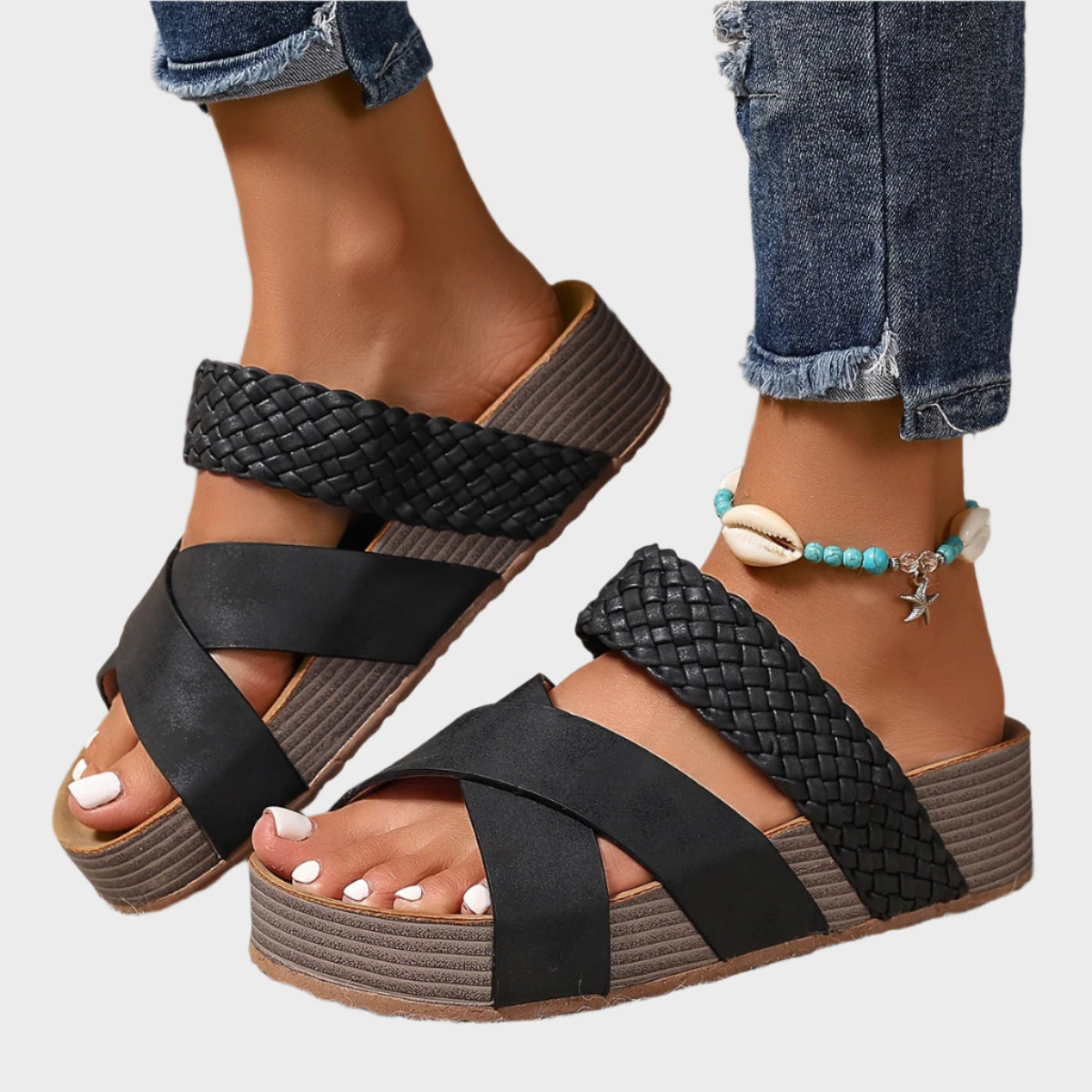Orthopedische Platform Sandalen met Stijl