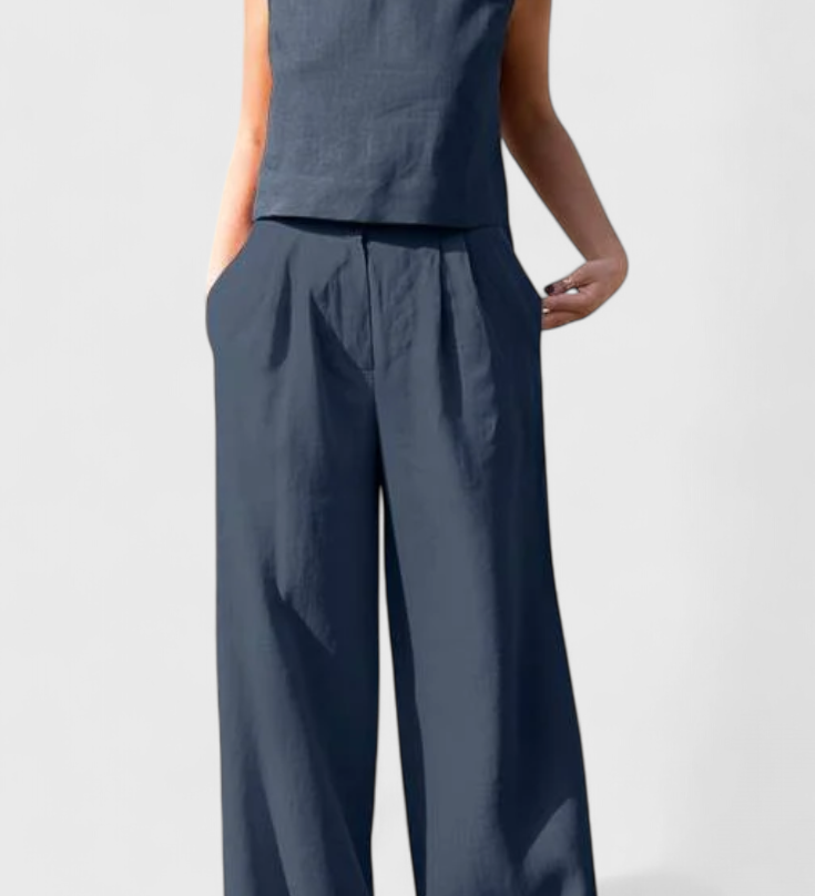 Yvanne Vintage Zomer Mouwloze Set