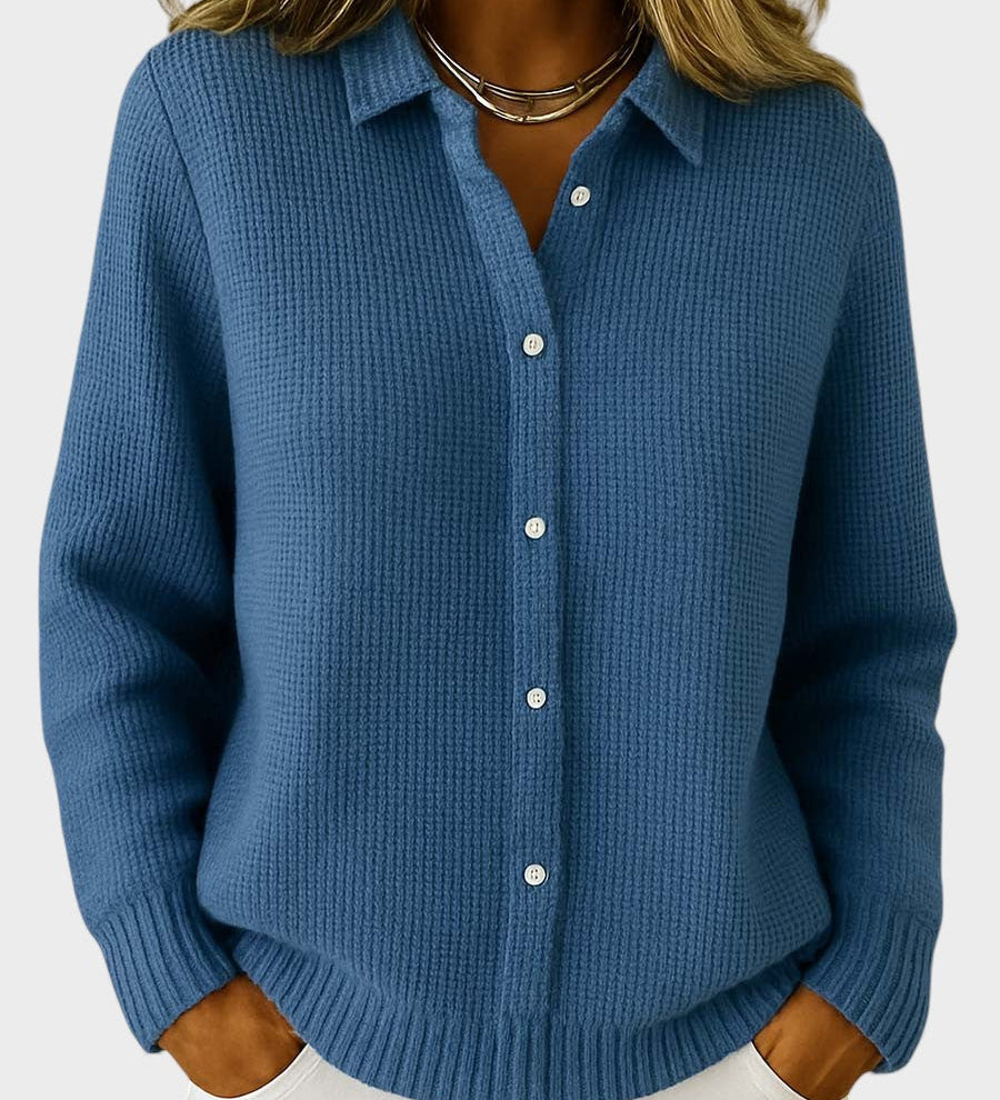 Lucía™ | Klassieke Knop Brei Cardigan