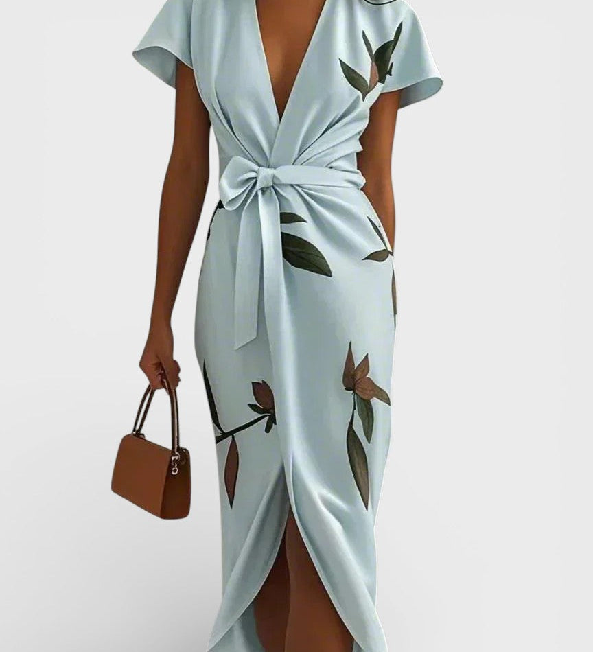 Elena™ | Elegante Bloemen Wikkeljurk