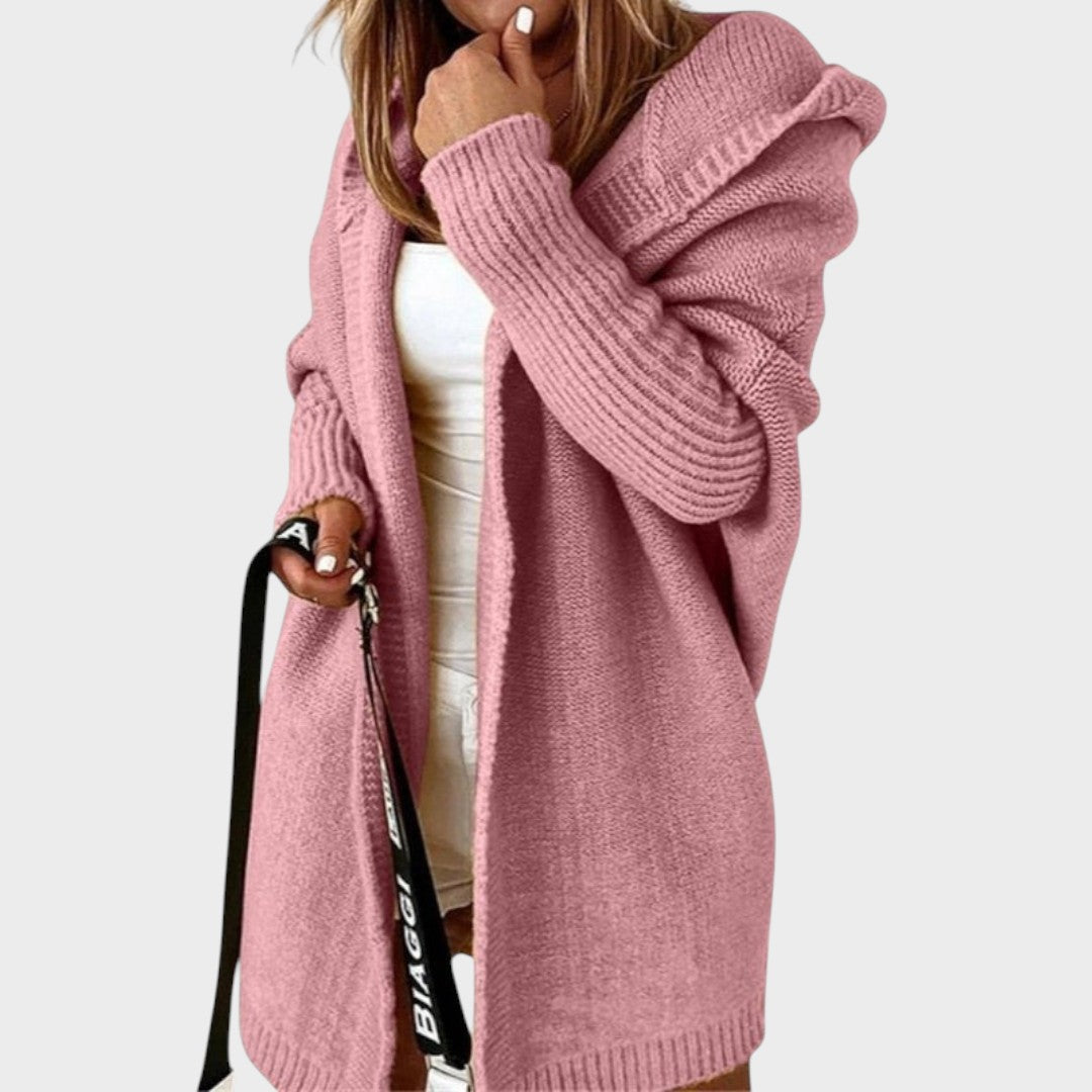 Marcela™ | Oversized Hooded Knit Cardigan